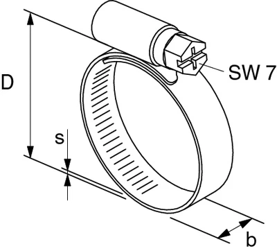 Fischer Tuyau, Raccord 45530 Collier De Serrage SGS 9 W2 100 -120 25 Pcs. 4 Fischer Tuyau, Raccord 45530 Collier De Serrage SGS 9 W2 100 -120 25 Pcs. – Image 2