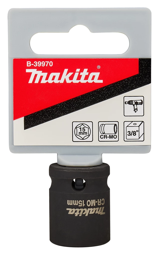 Makita Accessoires Écrou à Choc / Visseuse B-39970 Capuchon De Puissance 15x28mm 3/8" VK 4 Makita Accessoires Écrou à Choc / Visseuse B-39970 Capuchon De Puissance 15x28mm 3/8" VK – Image 2